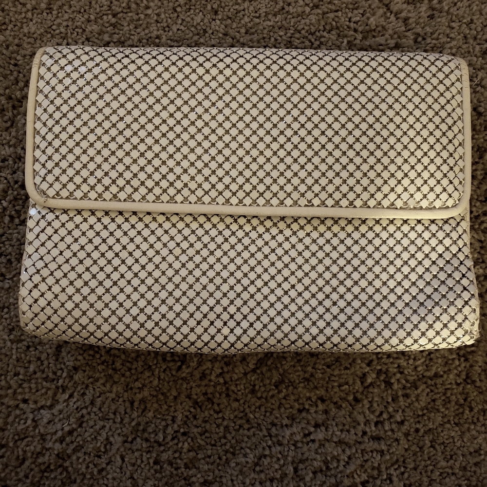 Vintage white mesh purse